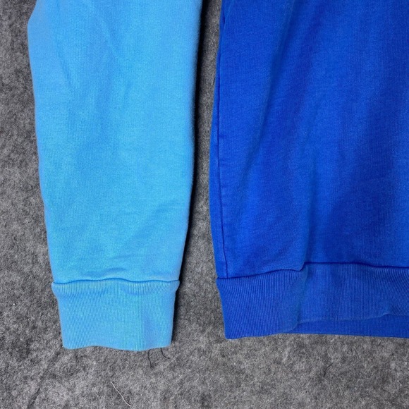 Chubbies‎ Sweater Mens Small Blue White Colorblock Pullover 1/4 Zip - Picture 3 of 12